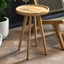 Cove Acacia Wood Outdoor Side Table