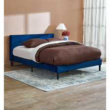 Dark Blue Imogen Velvet Bed