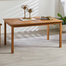 Natural Santa Cruz Acacia Outdoor Dining Table