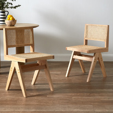 Korina Rattan Dining Chairs (Set of 2)