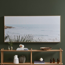 Tropical Shore Framed Canvas Wall Art