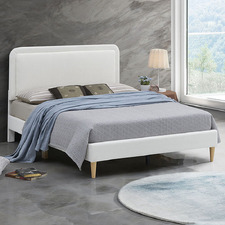 Cream Toni Boucle Bed