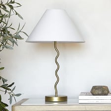 Lyon Metal Wave Table Lamp