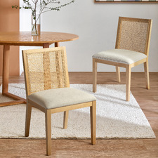 Dennett Beech Wood Dining Chairs (Set of 2)