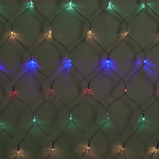 250 Multi-Coloured LED Solar Net Fairy Lights