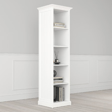 White Hamptons Small Closed Bookshelf