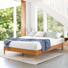 Ruby Pine Wood Platform Bed