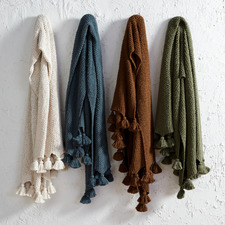 Wattle Knitted Cotton Throw