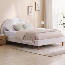 Cream Archie Upholstered Bed