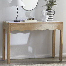 Evie Wavy Marble Console Table