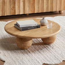 Hendry Round Mango Wood Coffee Table