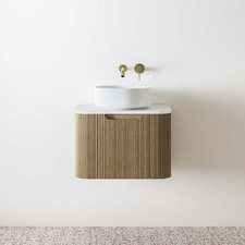Airlie 600mm Wall Hung Single Vanity with Quartz Stone Countertop
