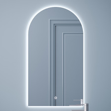 Arched Cool Light LED Mirror