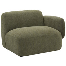 Forest Green Moab Right Corner Lounge Chair