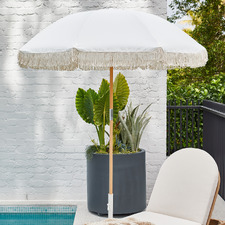 1.8m Fringed Beach Umbrella