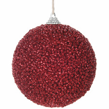 Set of 6 Sugar Bead Baubles