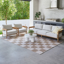 Rocco Hand-Woven Check Indoor/Outdoor Rug