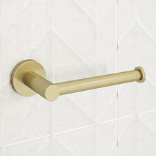 Clovelly Brushed Gold Right Facing Toilet Roll Holder