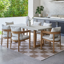 Milos & Venice Outdoor Dining Table & Chair Set