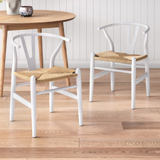 Hans Wegner Wishbone Replica Dining Chairs (Set of 2)