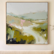 Riverbed Whispers Canvas Wall Art