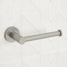 Clovelly Brushed Nickel Right Facing Toilet Roll Holder