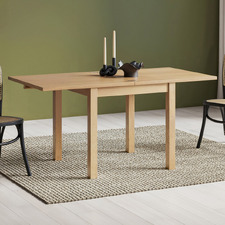 Extendable Oak Wood Dining Table