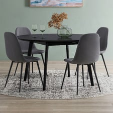 Milford Velvet Dining Chairs (Set of 4)