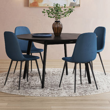 Milford Velvet Dining Chairs (Set of 4)