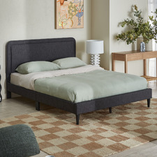 Dark Grey Toni Upholstered Bed