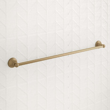 Stanwell Brushed Gold 750mm Single Towel Rail