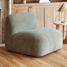 Forest Green Moab Armless Lounge Chair