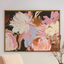 Florals at Sunset Canvas Wall Art