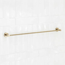 Clovelly Brushed Gold 750mm Single Towel Rail