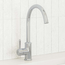 Stanwell Chrome Gooseneck Kitchen Sink Mixer