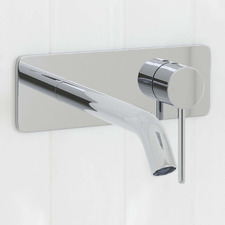 Clovelly Chrome Curved Bath/Basin Wall Mixer Set