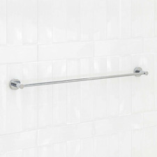 Clovelly Chrome 750mm Single Towel Rail