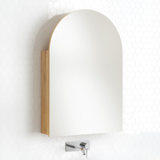 Mecca 600mm Arch Mirrored Shaving Cabinet