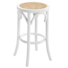 65cm Premium Luca Beech Wood & Rattan Barstool