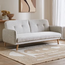 Chelsea 3 Seater Linen-Look Sofa Bed