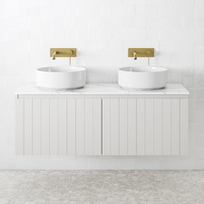 Belmont 1200mm Matte Grey Wall Hung Double Vanity