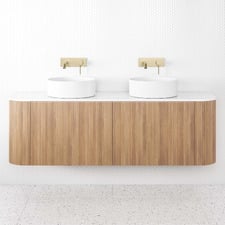 Nomad 1500mm Natural Wall Hung Double Vanity