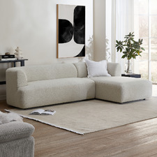 Gala 4 Seater Boucle Sofa with Chaise