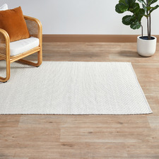 Ivory Gabbro Hand-Braided Wool-Blend Rug