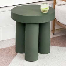 Makkari Polystone Outdoor Side Table