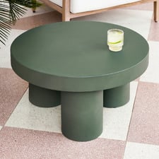 Makkari Round Polystone Outdoor Coffee Table