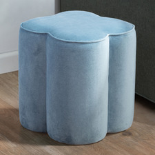 Fleur Velvet Ottoman