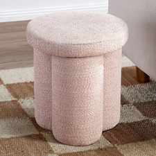 Clover Chenille Ottoman