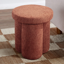 Clover Chenille Ottoman