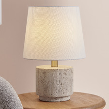 38cm Rowan Travertine Table Lamp